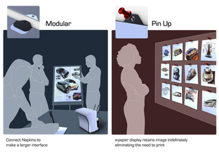 Illustration for article titled Napkin PC Concept Utilizes Multi-Touch E-Paper Display and RF Technology